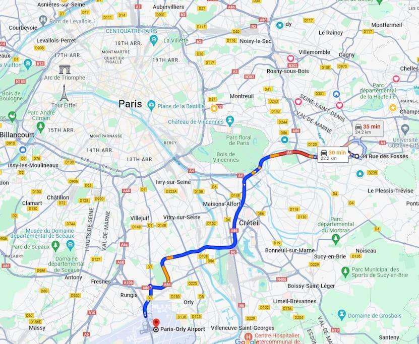 Charme & Confort T2 Lumineux Entre Paris And Disney Villiers-sur-Marne Eksteriør billede